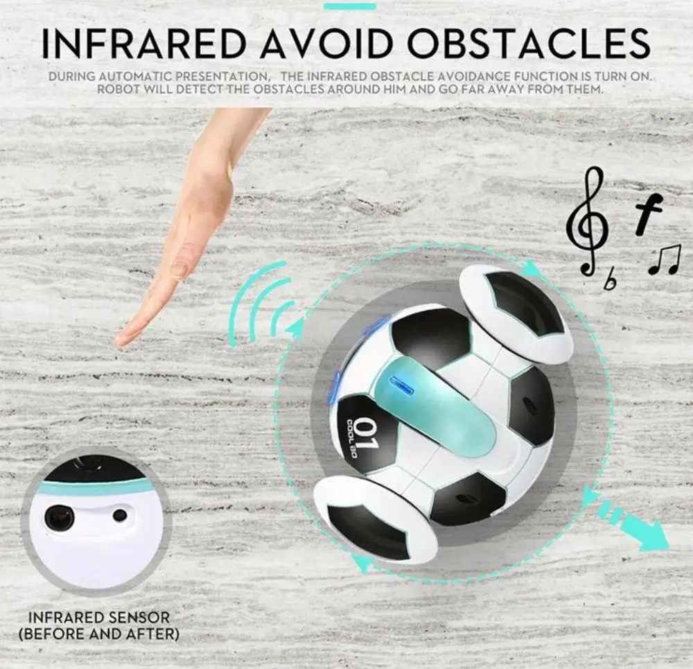 Робот шар с голосовым управлением и ИИ Интеллектуальная электрическая