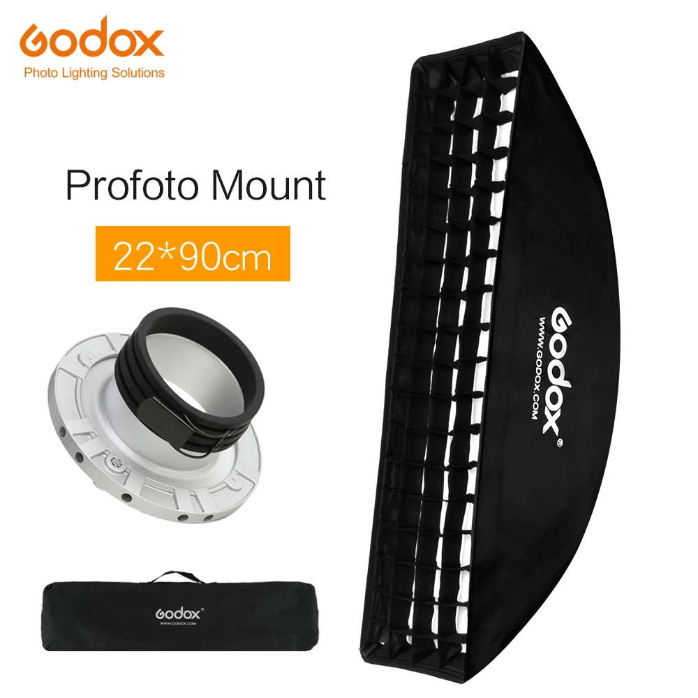 Godox " x 35" 22x90 см сотовый софтбокс с решеткой для фото строб студия Flash Softbox Profoto Mount Softbox