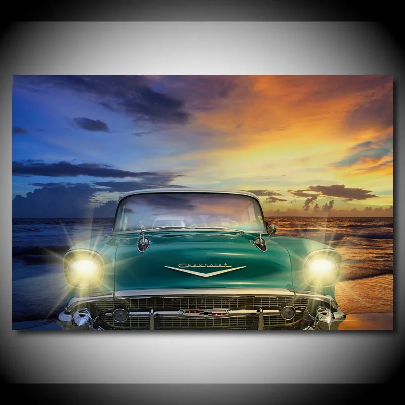 Картины на холсте Шевроле старые классические винтажные настенные
