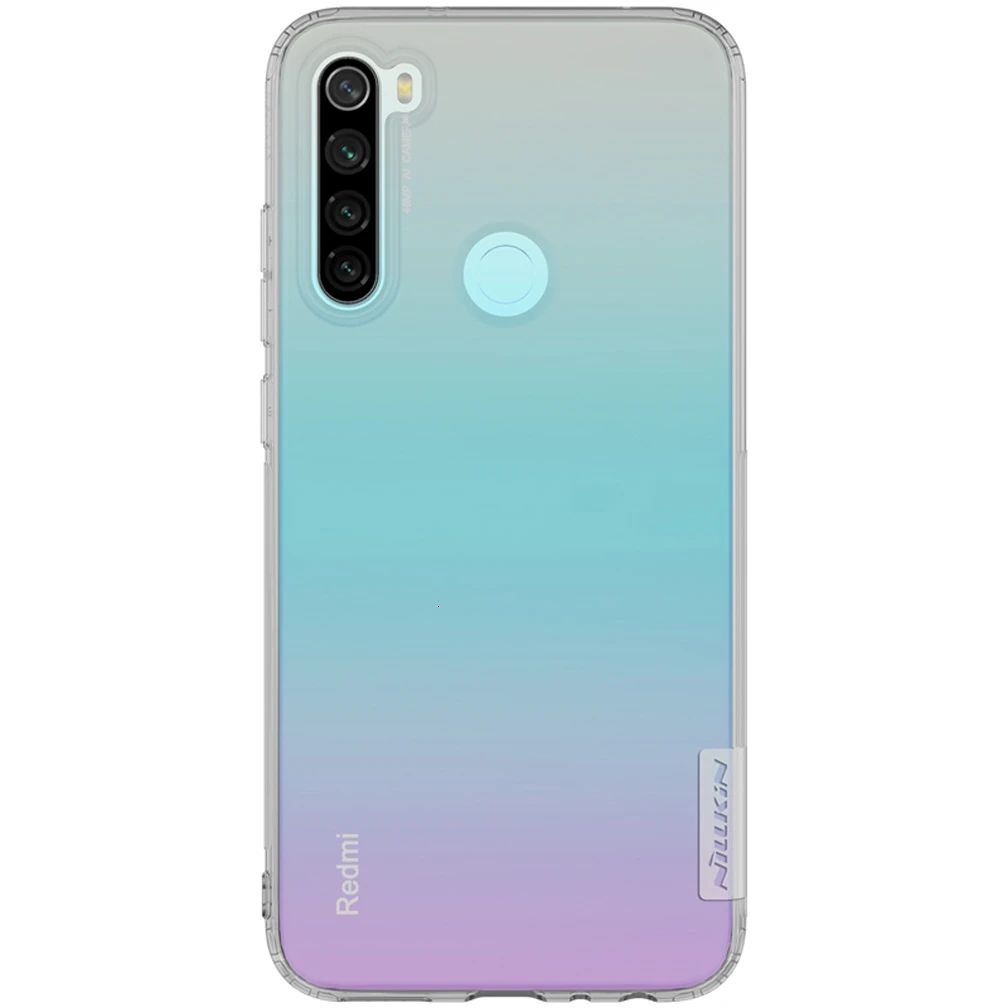 Grey Мягкий ТПУ чехол Nillkin для Xiaomi Redmi Note 8 pro, тонкий силиконовый чехол для Xiaomi Redmi Note 8 t, чехол для глобальной версии - Цвет: Grey