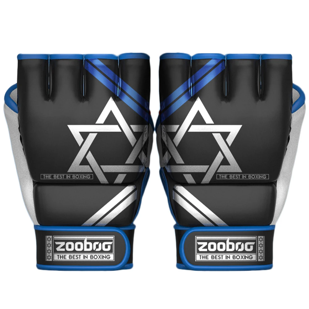 

Gloves Men Women Pu Grappling Gloves Adjustable Wrist Strap Sparring Gloves For Sanda Muay Thai Wear Resistance