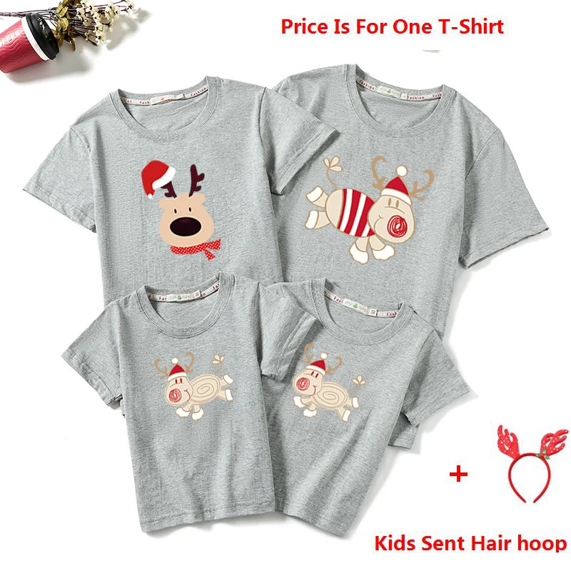 

2020 New Father Mother Son Daughter Clothes Christmas Women Men Baby T-shirt Adult Kids T-shirt Family Matching Outfits