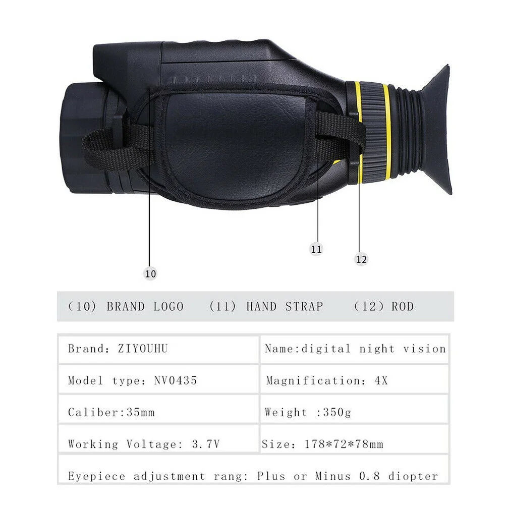 

Outdoor Infrared 4X Night Vision Monocular Handheld Optical Telescope Multifunction Tools B2Cshop