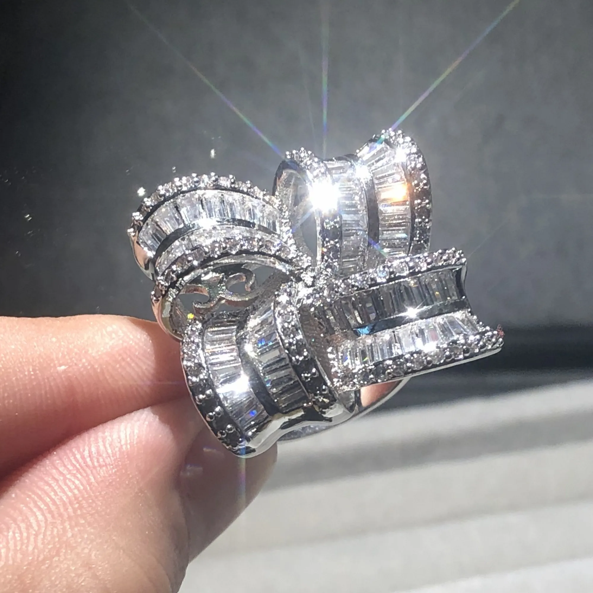 Женские серебряные кольца ручной работы из серебра 925 пробы роскошные квадратные