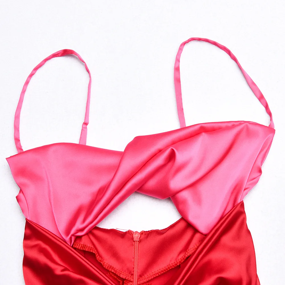 Сексуальное платье с вырезом на груди женские летние платья бретельках вечерние