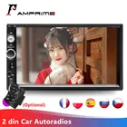 Автомобильный мультимедийный плеер AMPrime, универсальная Автомагнитола с 7-дюймовым сенсорным экраном, радио, MP5, типоразмер 2 din