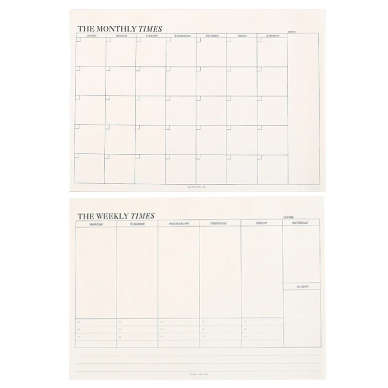 

1PC/60 Sheets Creative Study Work Plan Memo Pad Kawaii Weekly Plan Sticky Notebook Office School Supplies Stationery