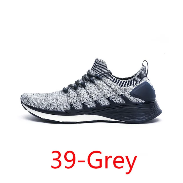 grey 39 Xiaomi Mijia спортивная обувь 3 кроссовки 3 мужские уличные спортивные Uni-moulding 3D Fishbone замок система Вязание верх мужские кроссовки - Цвет: grey 39