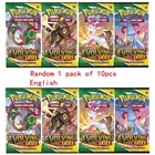 10 шт. Takara Tomy Pokemon French английские карточки настольная карточная игра GX EX MEGA Trainer Energy японские карты Pokemon