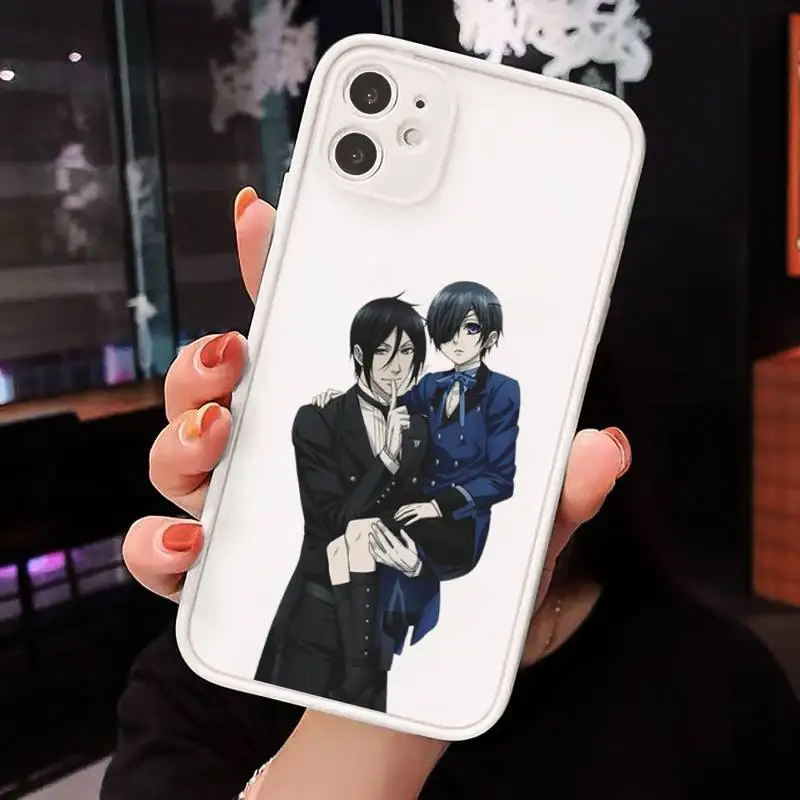 

Black Butler Japan anime Phone Cases matte transparent For iphone 7 8 11 12 plus mini x xs xr pro max cover