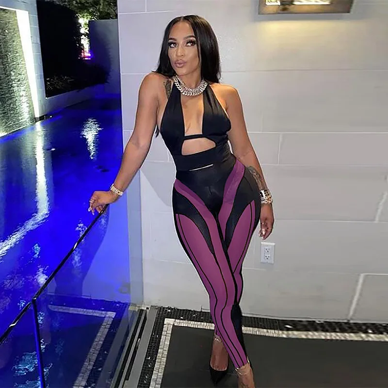 

Women Summer Striped Hipster Leggings Casual Medium Waist Patchwork Trousers Body-shaping Active Party Streetwear Skinny Pants