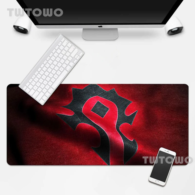 

World Of Warcraft Alliance Horde Mouse Pad Mouse Mat Large Gaming MousePad Non-slip Natural Rubber Computer HD Office Home