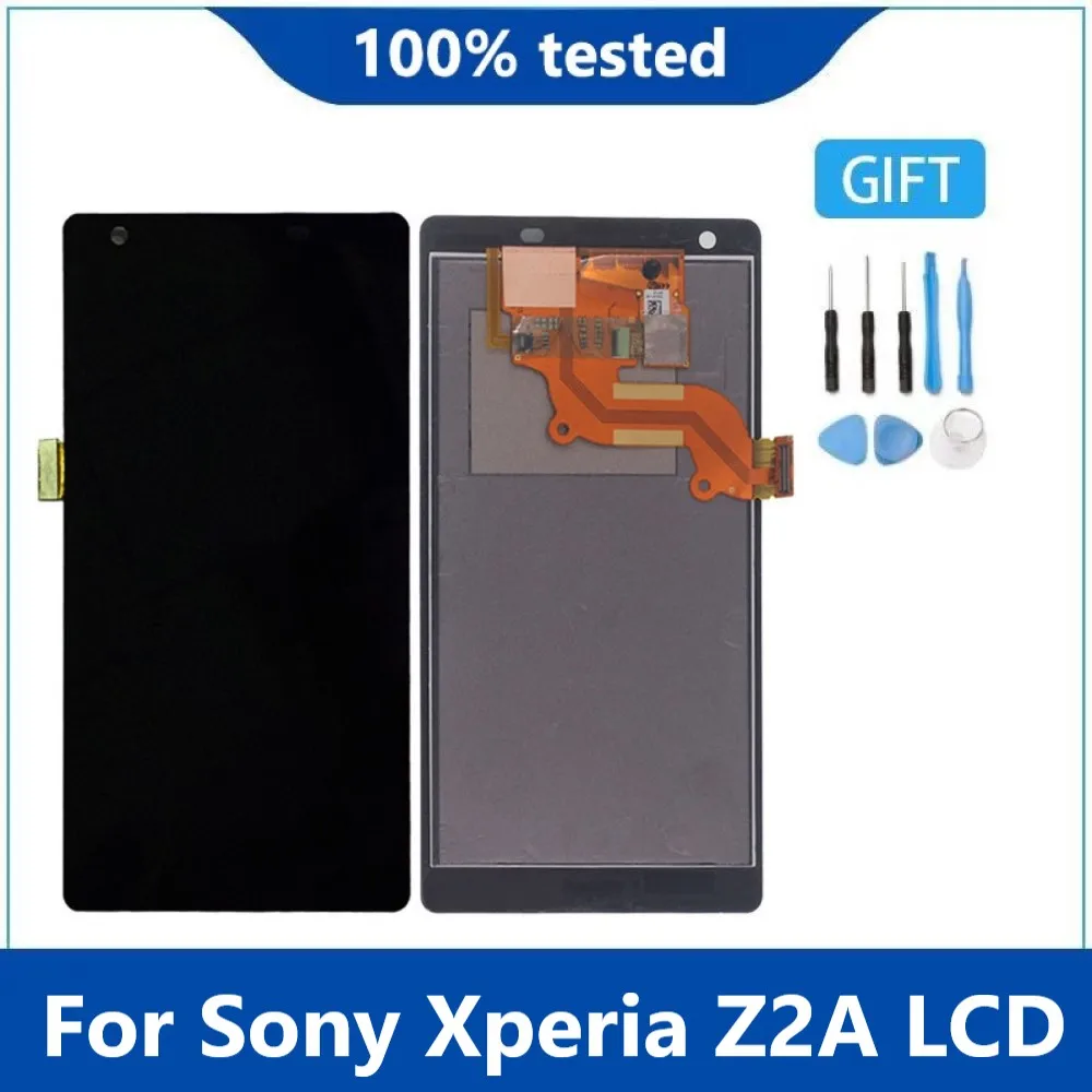 

Оригинальный ЖК-экран для Sony Xperia Z2A, ЖК-экран, сенсорный дисплей, дигитайзер в сборе с рамкой для Sony Z2A D6563 LCD