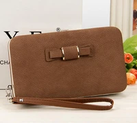 2020 fran tui wholesale new korean version ladies purse long phone bag bow tie lunch box womens wallet k