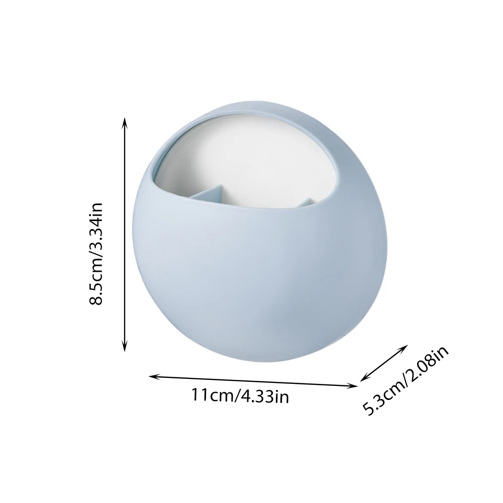 

Toothbrush Holder Wall Mounted Adhesive Toothpaste Cosmetic Makeup Brush Organizer 2PCS