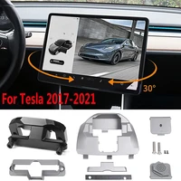 tesla model 3 y screen rotating holder gps navigation rotation stand central console vehicle mounts tesla 2017 2022 accessories