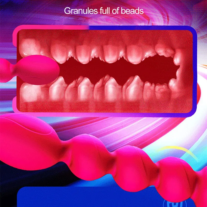 Женский Вибратор Потяните шарик Анальная пробка Прочный портативный секс