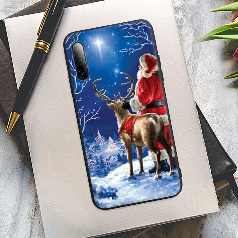 christmas new year black silicone phone cover case for samsung a51 a71 a72 a21 a20 a31 a10 a40 a70 a30 s a20e a52 a50 a11 free global shipping