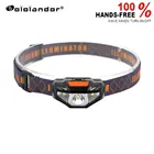 Налобный фонарь SOLOLANDOR, компактный, водонепроницаемый, с 3 режимами работы и AA батареей