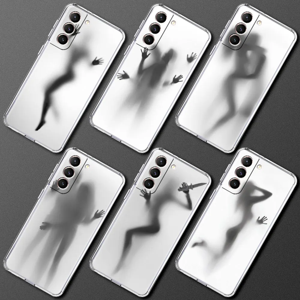 

Movil Phone Case for Samsung Galaxy S20 FE S21 Ultra S10 Plus Note 10 Lite 9 Shell Transparent Soft Cover Sexy Woman Funny Girl