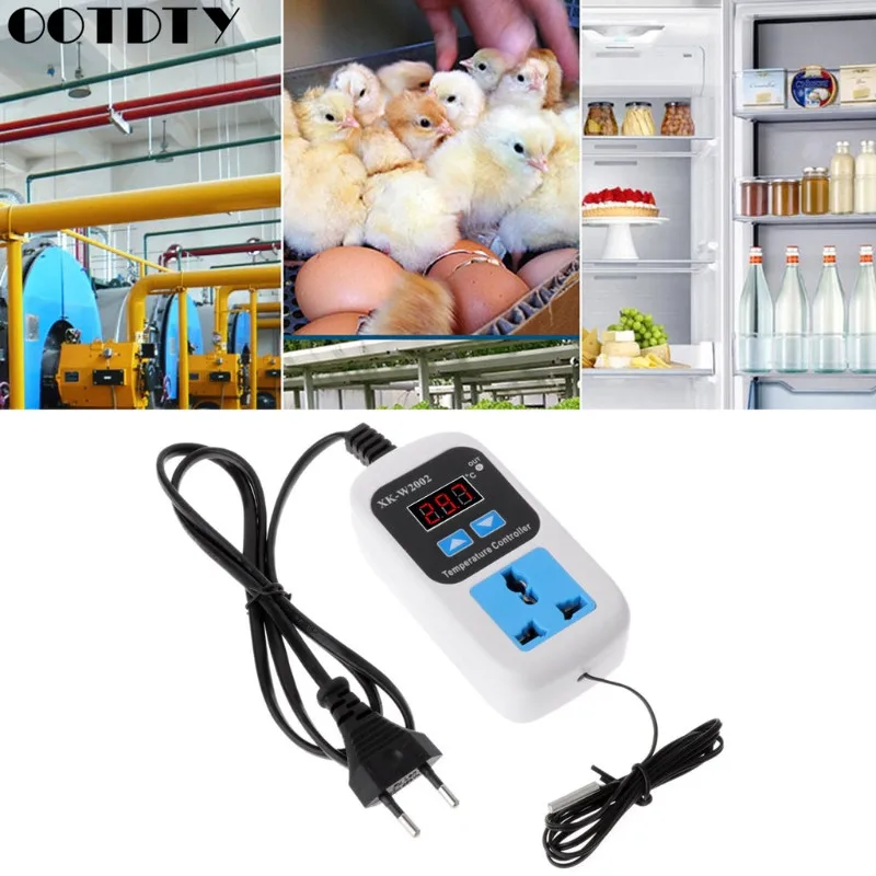 Цифровой термостат 50 ~ 110C регулятор температуры переключатель с датчиком|Приборы