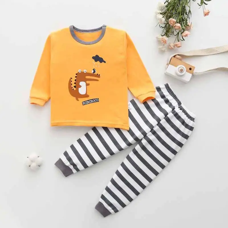 

2 шт., детское нижнее белье с длинными рукавами и пуговицами на плечах