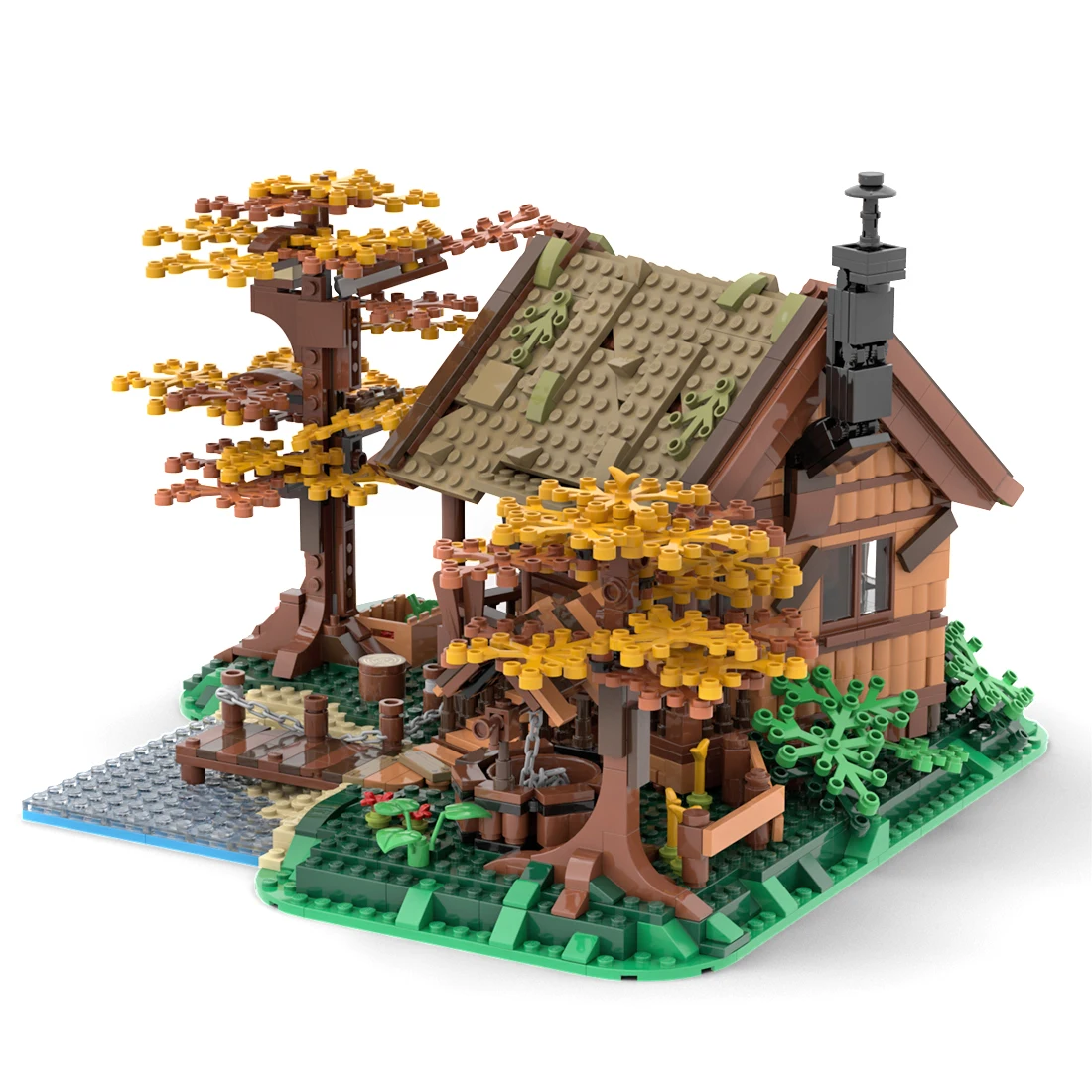 

1371 шт., Детский конструктор «Дом на дереве», MOC-64694 деталей