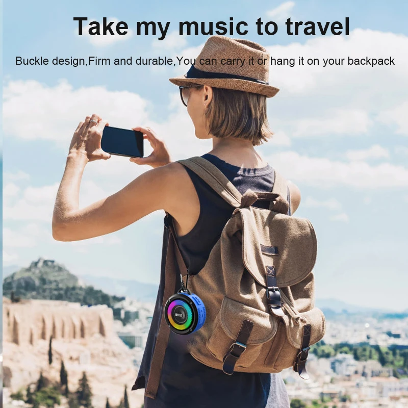 

Waterproof Bluetooth Speaker Portable High Power Bluetooth Speakers Outdoor Sports Rechargeable Battery with Microphone