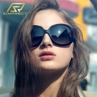 simprect oversized sunglasses women 2022 fashion brand designer round sun glasses retro vintage big frame shades for women
