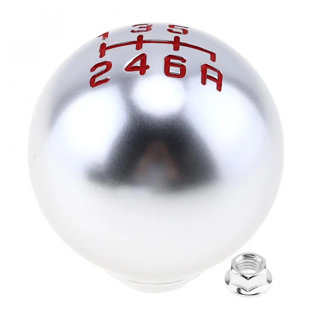 

6 Speeds Aluminum Alloy Manual Transmission Gear Shift Handball Knob with Screw Cap Fit for Honda Civic City / 6 Gear Models