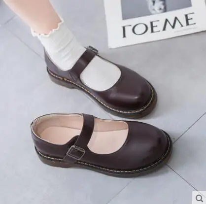 Униформа для школьников в японском стиле JK Ловушка с круглым носком и пряжкой