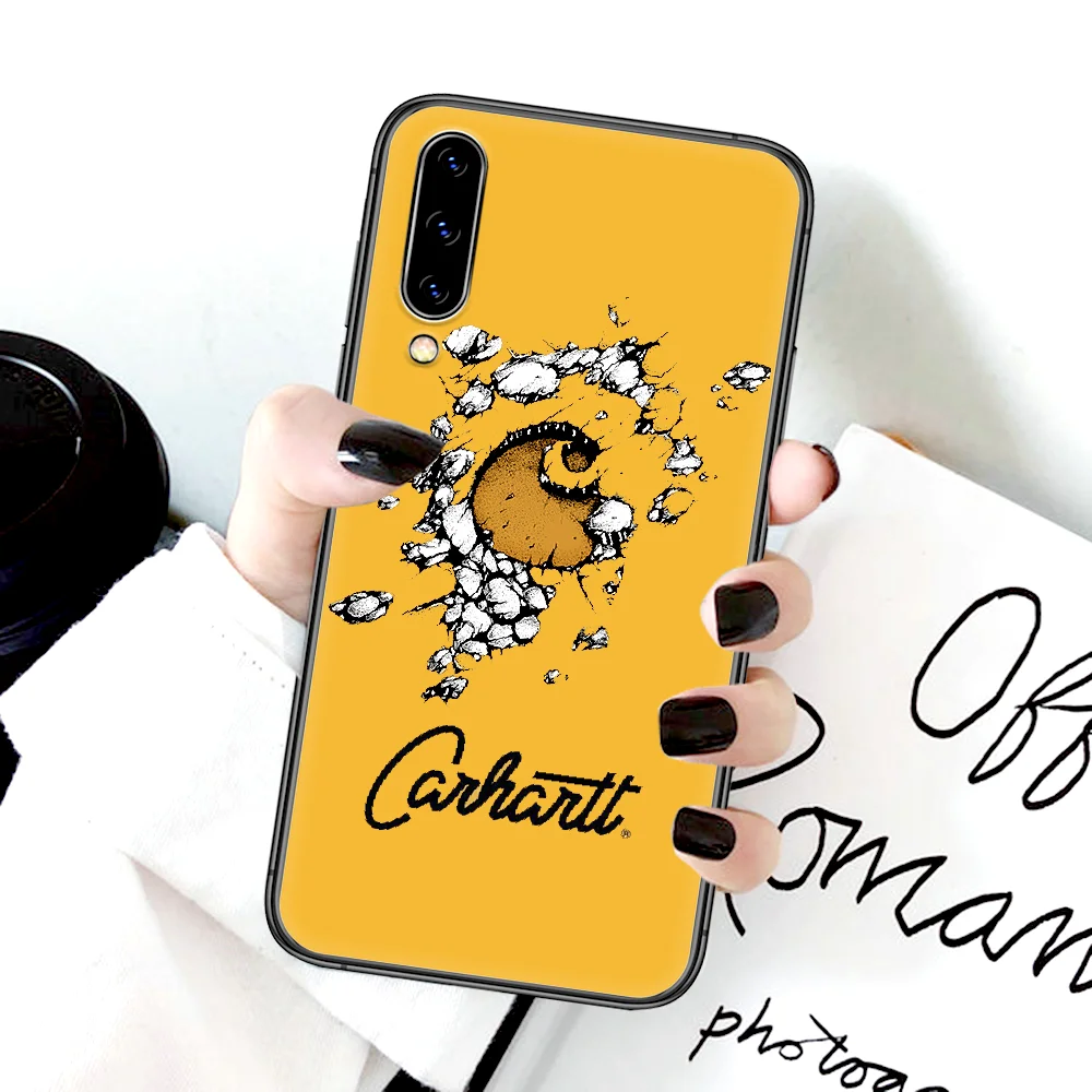 

Fashion Trend Carhartts Phone Case For Samsung Galaxy A 3 5 7 8 10 20 20E 21S 30 30S 40 50 51 70 71 black Bumper Trend Back