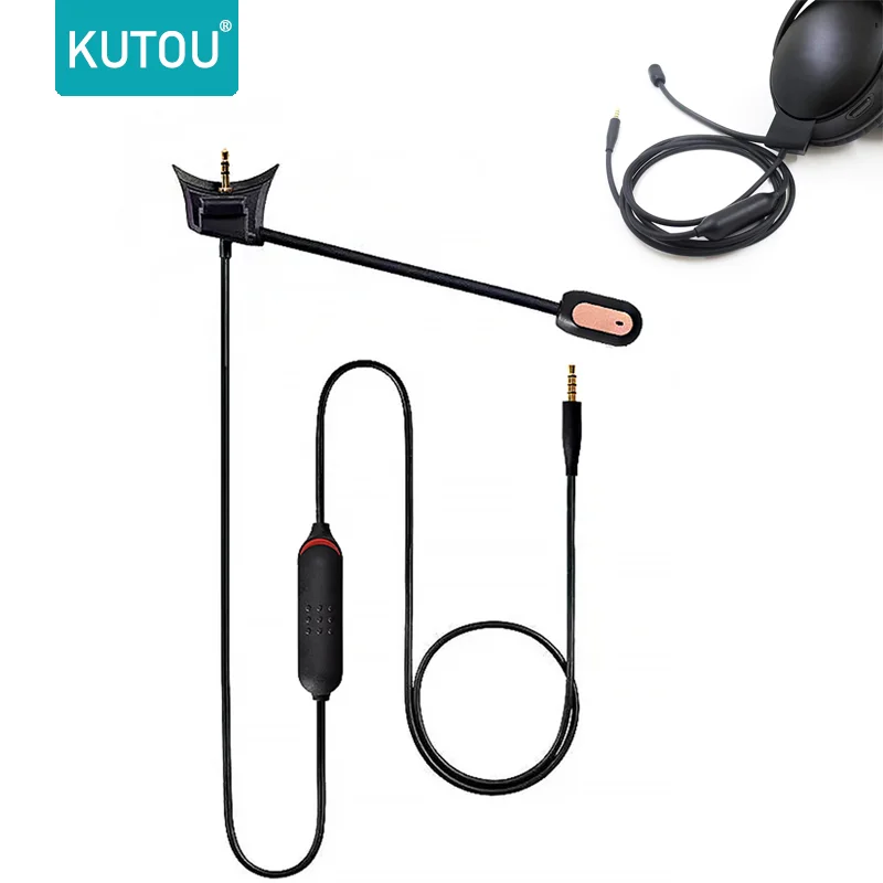 

KUTOU Audio Cable For Bose QuietComfort 35 QC35 QuietComfort 35 II QC35 II Headphones Built-in Mic Remote Volume Control.