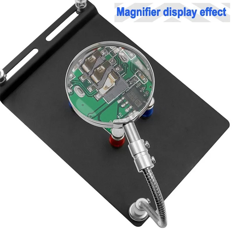 Magnetic Universal Phone PCB IC Chip Motherboard Jig Board Holder 3X Magnifier Repair Tool Maintenance Fixture Electronic Tools |