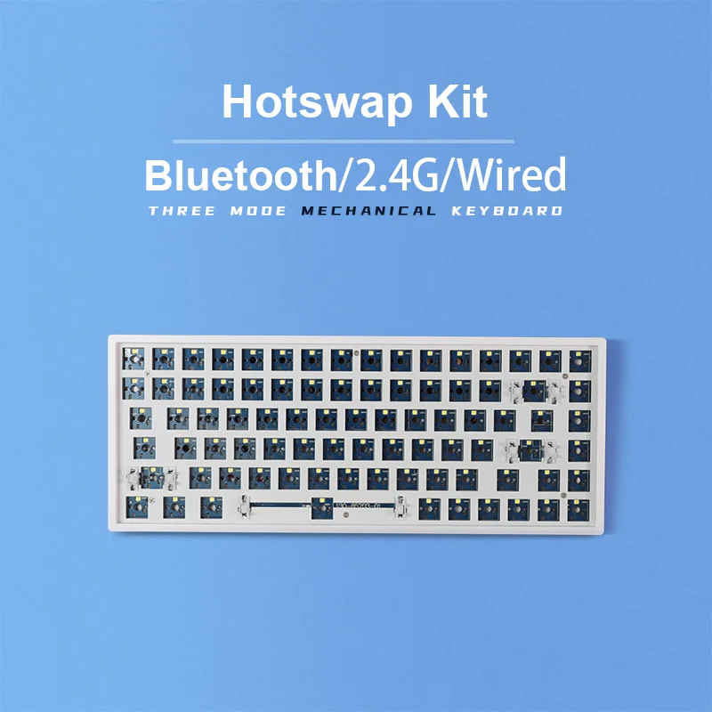 

Aws84 3-Modes Wireless Mechanical Keyboard DIY Kit Hotswap Keyboard Compatible Cherry MX Gateron Kailh Switches