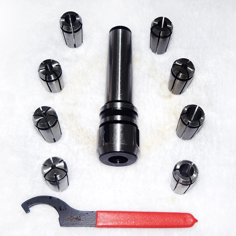 Набор фрезерных патронов 8 штук сверлильный и фрезерный станок детали фрезерного