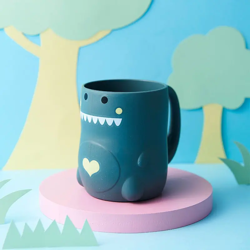 

Environmental Protection Dinosaur Cup New Creative Boys and Girls Baby Shape Water Cup Children Mouthwash Cup Cute Water Bottles