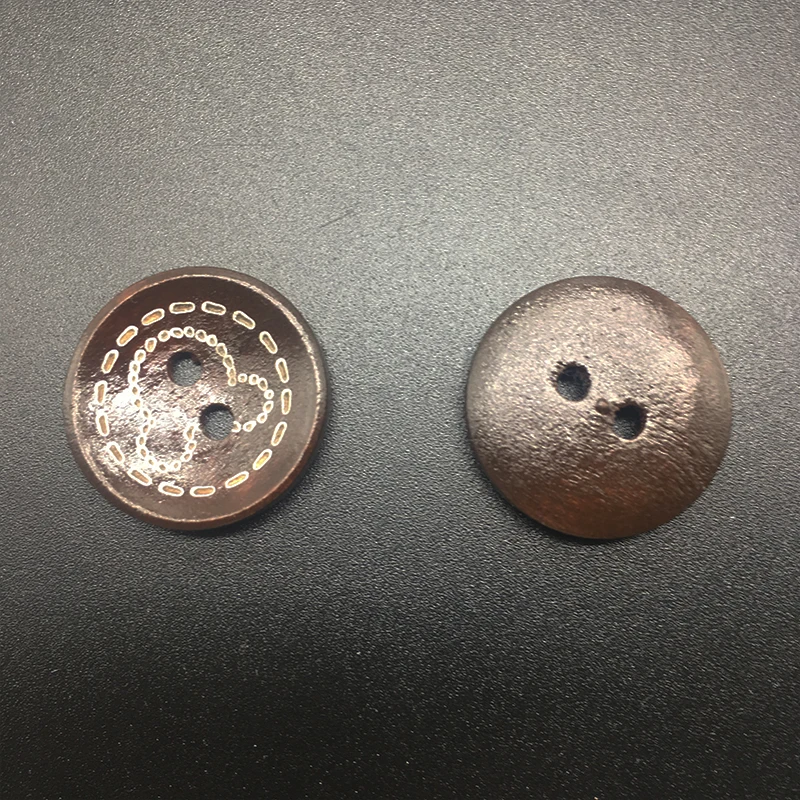 XINDONG круглая фигурка медведя деревянные швейные пуговицы для скрапбукинга кофе 2