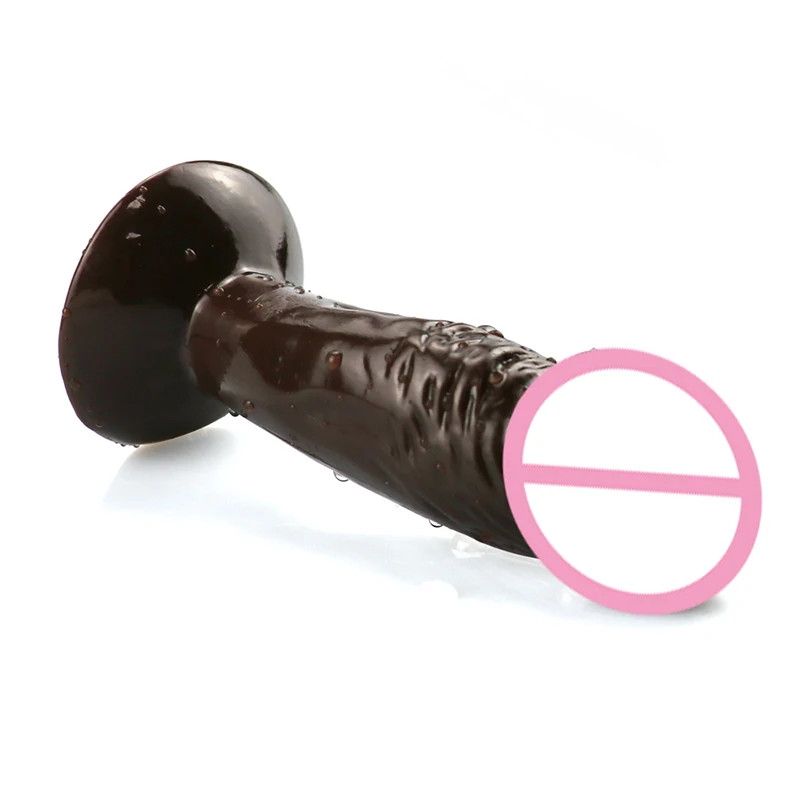 Реалистичный силиконовый пенис для женщин 11 см с сильной присоской женская