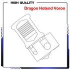 Dragon Hotend Voron, сверхточное покрытие, медная насадка, детали для 3D-принтера E3D V6 Hotend Titan DDB I3 MK3, прямой привод Bowden