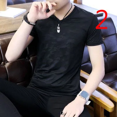 

Short-sleeved t-shirt male Slim 2019 new Korean youth tide brand men's casual