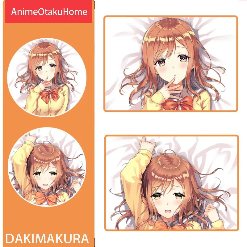 

Аниме LoveLive! Наволочка для подушки Kunikida Hanamaru, обнимающая наволочка для тела, наволочка для постельного белья, украшение для детской подушки, ...