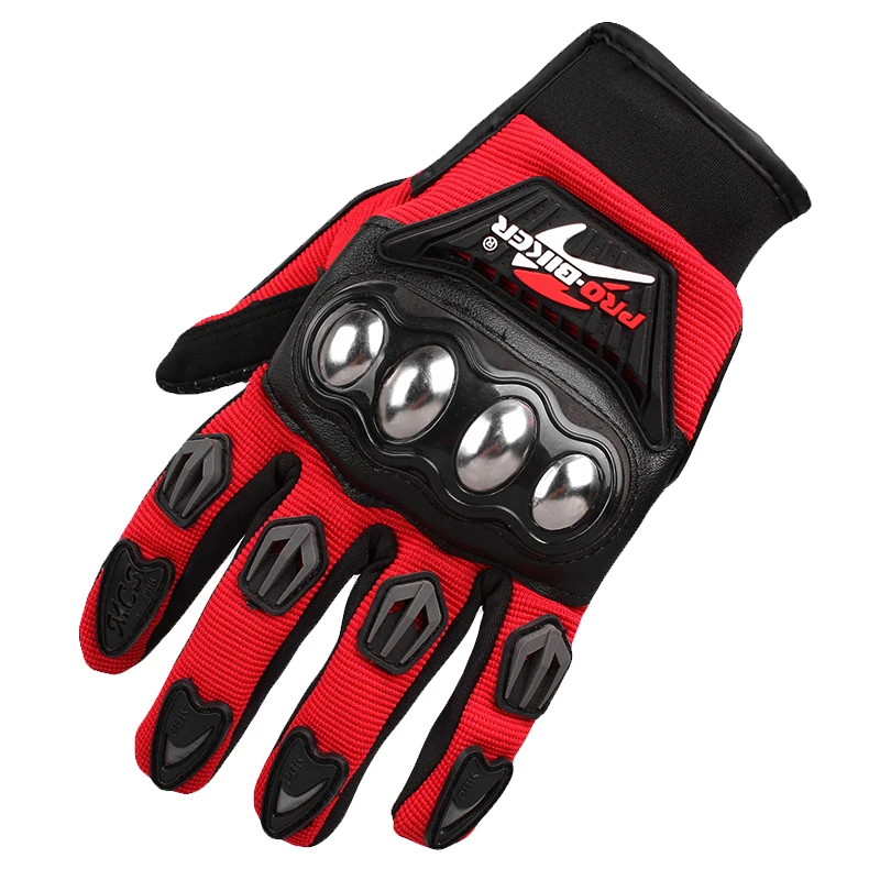 Мотоциклетные Перчатки с закрытыми пальцами Нескользящие из нержавеющей стали