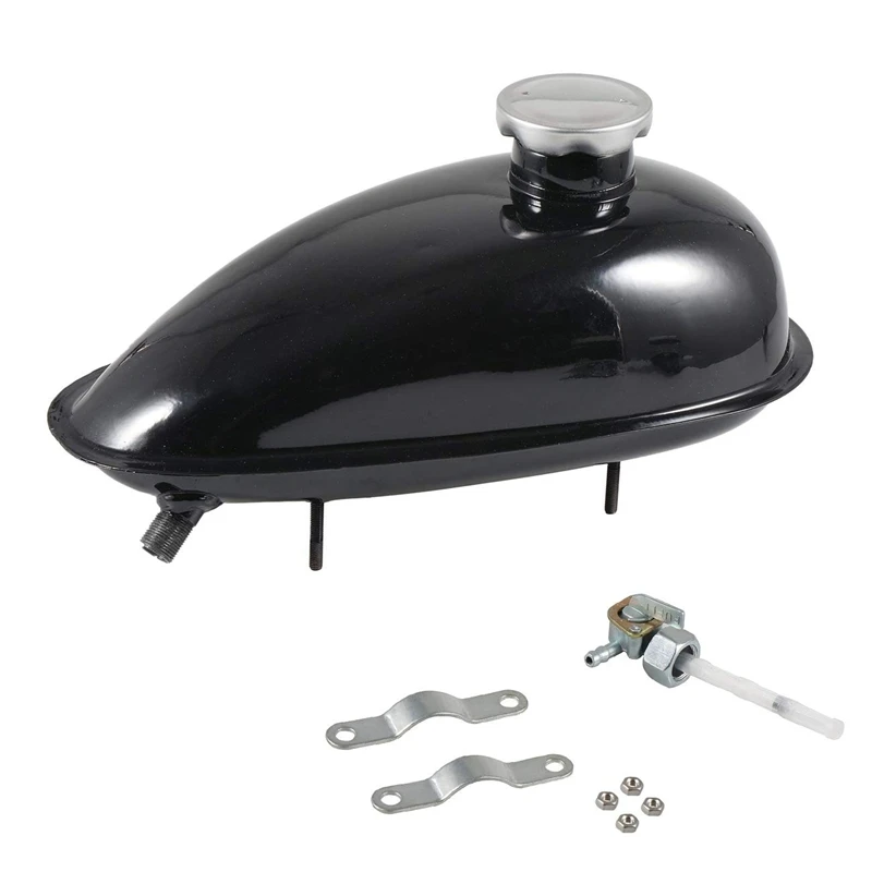 

2L Motorized Bike Motorcycle Fuel Tank Fit for 49Cc 50Cc 60Cc 66Cc 80Cc Engine Motorized Bike Motorcycle Fuel Gas Tank
