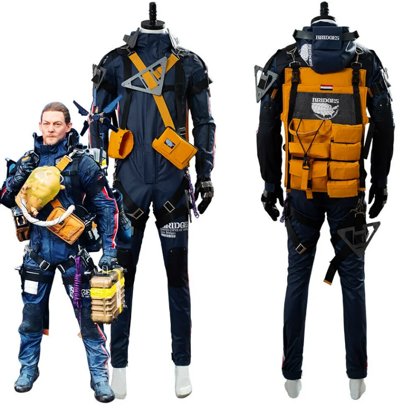 

Dark blue role play Sam Norman Reedus costume suit men's full set