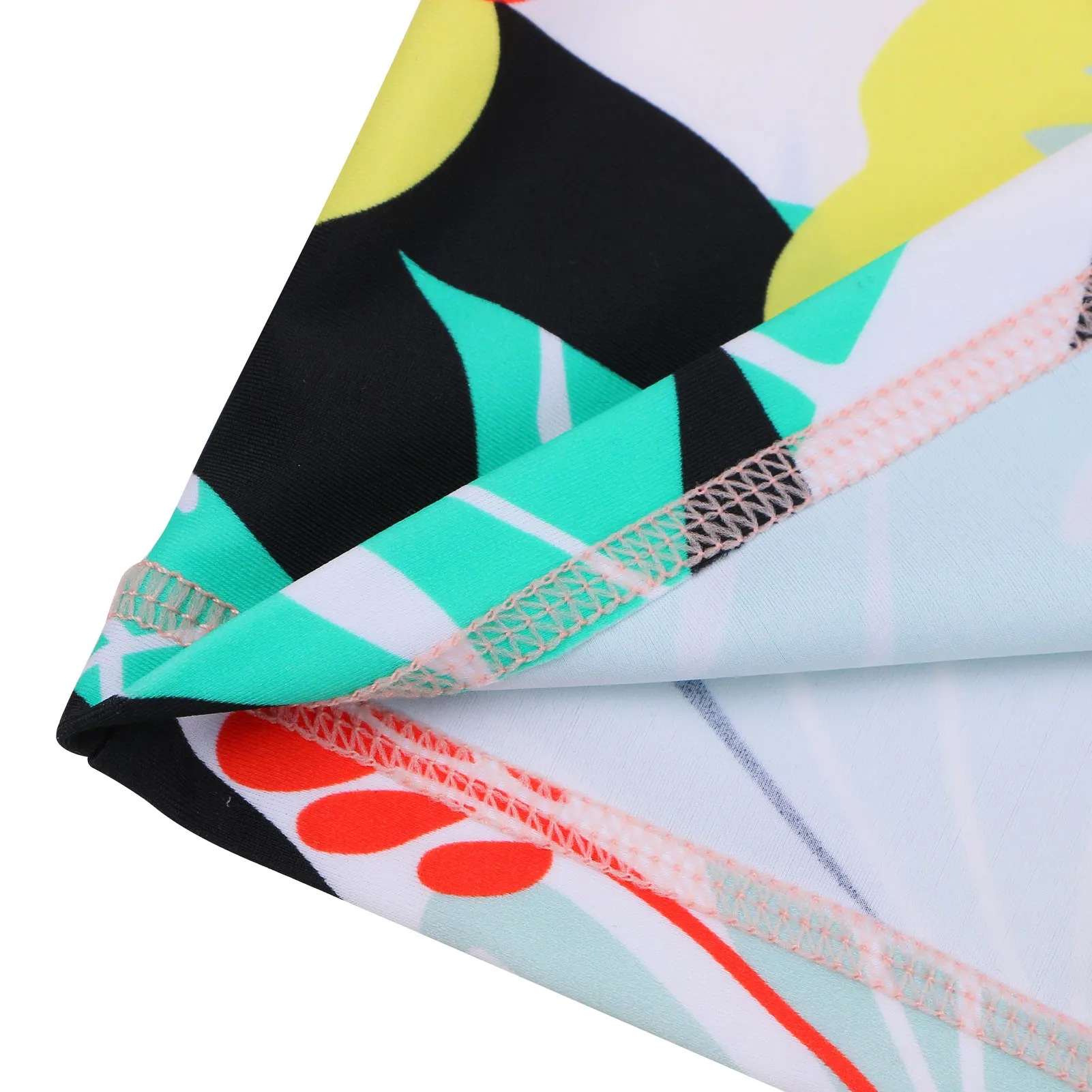 Купальник BAOHULU с коротким рукавом для девочек розовый купальник из двух частей