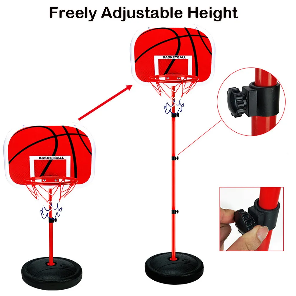 

63-150CM Basketball Stands Height Adjustable Kids Basketball Goals Hoop Toy Set Basketball For Boys Training Practice Accessorie