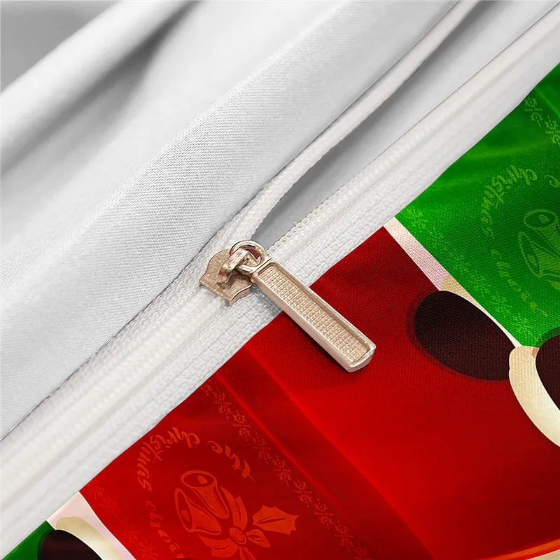 Поющий Рождественский комплект пододеяльников с 3d Цифровым принтом постельное