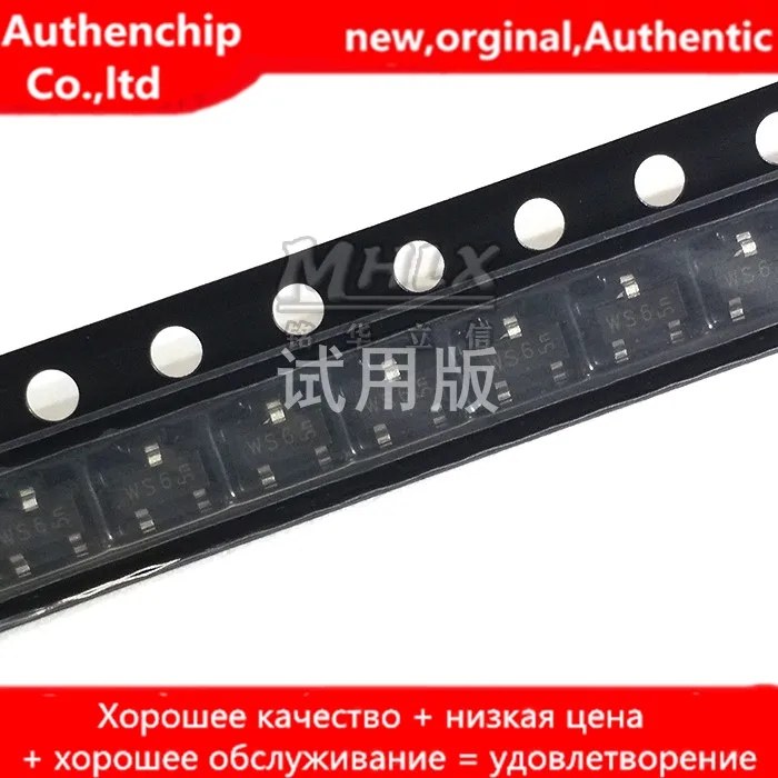 

Реальные оригинальные новые зеленые диоды 20 шт, точность 2% SOT23 47 в, Шелковый экран WS6