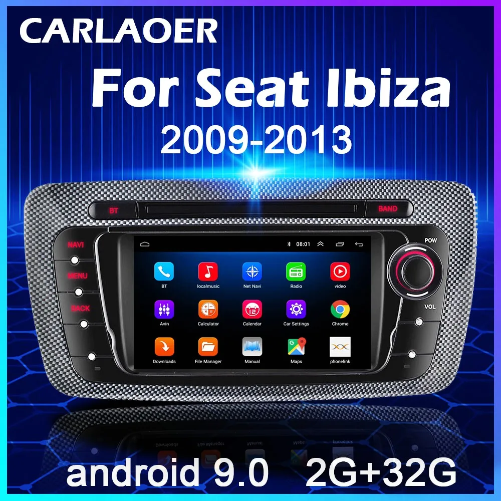 Автомагнитола 2 Din на Android 9 0 для Seat Ibiza 6j 2009 2010 2012 MK4 FR GPS навигация аудио мультимедиа
